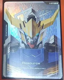 Gundam TCG Card Game Dual Impact Foil Resource GD02 C+ R-017 Gundam Barbatos 1st - Image 1