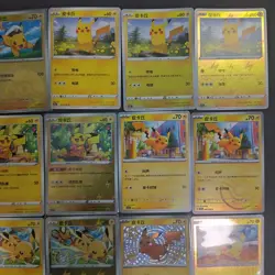 25*Lot Pokemon Trading Card Game TCG Pikachu Promo Chinese Poke Ball FM - Image 3