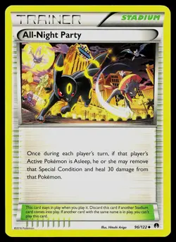 Pokemon Card - All-Night Party XY - BREAKpoint 96/122 Uncommon - Image 1