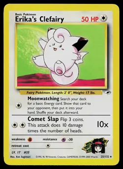 Pokemon Card - Erika's Clefairy Gym Challenge 40/132 Uncommon Non Holo - Image 1