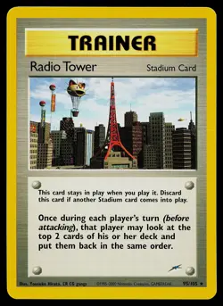 Pokemon Card - Radio Tower Neo Destiny 95/105 Rare - Image 1