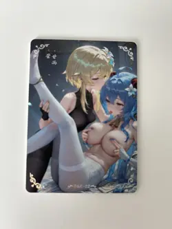 Lumine And Ganyu TGR-02 Couple Reluctant Card Set Genshin Impact - Image 1