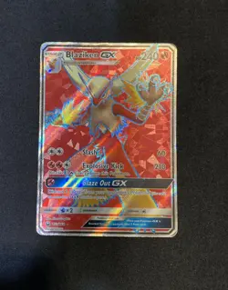 Pokemon TCG Blaziken GX Full Art Holo Ultra Rare Card 153/168 Celestial Storm HP - Image 1