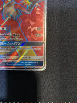 Pokemon TCG Blaziken GX Full Art Holo Ultra Rare Card 153/168 Celestial Storm HP - Image 5