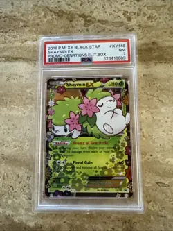 Pokemon TCG Shaymin EX Black Star Promo Card XY148 Holo - Image 1