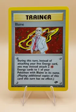 Blaine Gym Challenge Holo Rare No. 17/132 Pokemon Card - 2000 - Image 1