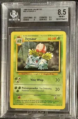 🍃 Ivysaur 30/102 Pokemon Card - 1999 Base Set, BGS 8.5 - Image 1