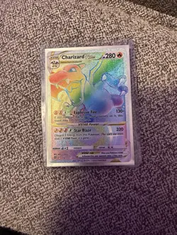 Pokemon TCG Charizard VSTAR Holo Card Brilliant Stars 174/172 Secret Rare NM/M - Image 1