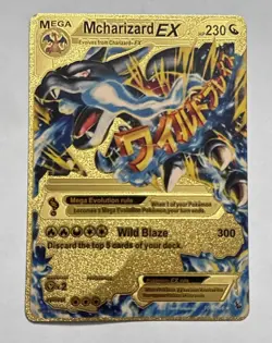 Pokemon Mega Mcharizard EX Gold Foil Card 230 Hp - Image 2