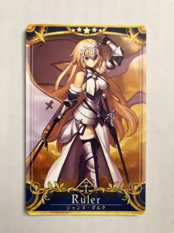 Fate Grand Order FGO Arcade Ruler Jeanne d'Arc Card - Image 1