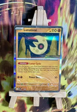 Lunatone Stamped Deck PRERELEASE Sealed 4 Mega Evolution Pokemon Card Exclusive - Image 1