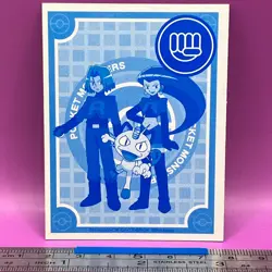 Team Rocket Jessie James Meowth Pokemon Playing Card Carta Best Wish Japan #853 - Image 4