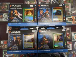 Magic The Gathering - (4) Doctor Who Commander Decks - Full Set - NEW - Image 1