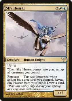 Sky Hussar 1x FOIL DIS MTG Dissension Uncommon MINT blue white - Image 1