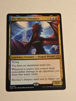 Niv-Mizzet, Visionary X1 Non-Foil Stamped Promo FDN MTG Foundations - Image 1