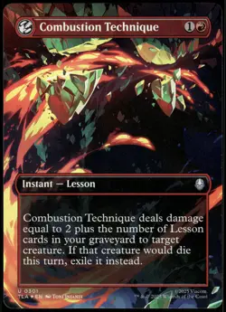 MTG - Combustion Technique (Borderless) 301 Avatar: The Last Airbender U - Foil - Image 1