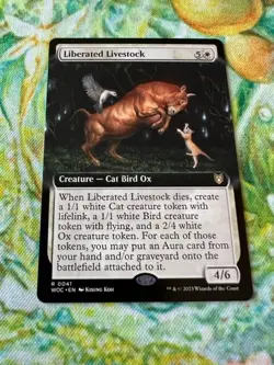 Liberated Livestock (Extended Art) MTG: WOC *Pack Fresh* - Image 1