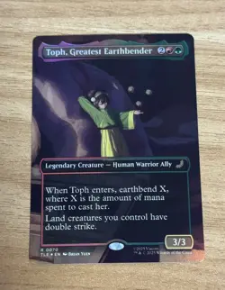 Toph, Greatest Earthbender (Borderless) TLE #70 Avatar: The Last Airbender Foil - Image 1