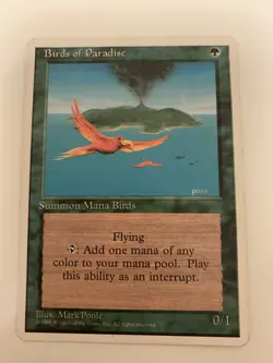 MTG NM Birds of Paradise 4th Edition Free Shipping In The US with Tracking - Image 1