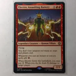 MTG magic SPIDERMAN spm ELECTRO ASSAULTING POWER #076 RARE - Image 1
