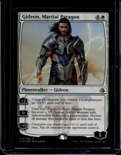 2017 MTG - Amonkhet English Foil Gideon Martial Paragon 270/269 LP - Image 1