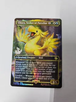 Choco, Seeker of Paradise Borderless Chocobo Track FOIL MTG Final Fantasy - Image 1