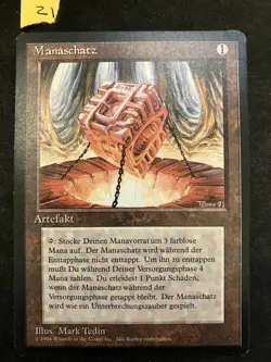 Magic The Gathering MTG Mana Vault Manaschatz German, Excellent Condition - Image 1