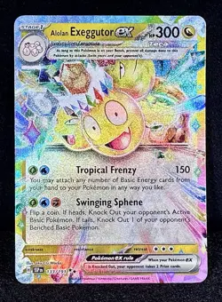 ??Alolan Exeggutor ex 133/191 Surging Sparks “Double Rare” Pokemon EGG Treasure! - Image 1