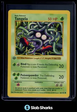 1999 POKEMON SET 1ST EDITION #66/102 TANGELA - Image 1