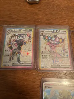 Pokemon TCG Umbreon Ex Espeon Ex Svp 175 176 Promo Pair NM Prismatic Evolution - Image 1