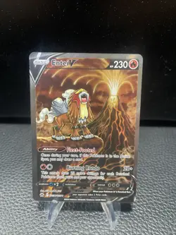 Entei V Alt Art Crown Zenith: Galarian Gallery Pokemon 2023 GG36/GG70 - Image 1