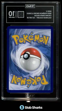 2023 POKEMON SW&SH CROWN ZENITH ENTEI V GALARIAN GALLERY ALT ART UR TAG 10 - Image 2