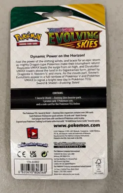2021 POKEMON SWORD & SHIELD EVOLVING SKIES GALARIAN SLOWPOKE CHECKLANE BLISTER A - Image 3