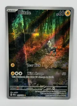 Blitzle 195/182 - Illustration Rare - Paradox Rift SV04 - NM Holo Pokemon TCG - Image 1