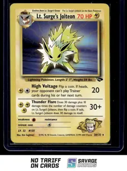 2000 Pokemon Gym - Challenge Lt. Surge’s Jolteon #28/132 - Image 1