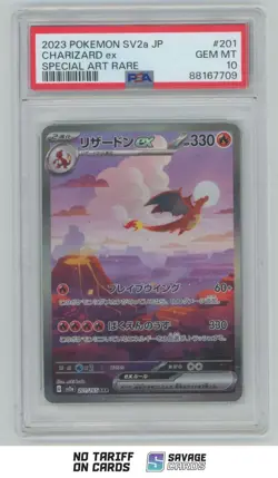 2023 Pokemon SV2a Scralet & Violet 151 Holo JPN Charizard ex PSA 10 #201/165 - Image 1