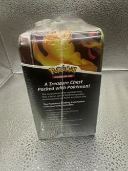 Pokemon TCG Charizard Collector’s Treasure Chest Lunch Box Tin NEW Sealed - Image 3