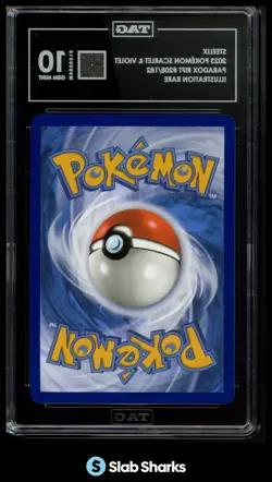 2023 POKEMON SV PARADOX RIFT - PAR EN #208/182 STEELIX ILLUSTRATION RARE TAG 10 - Image 2