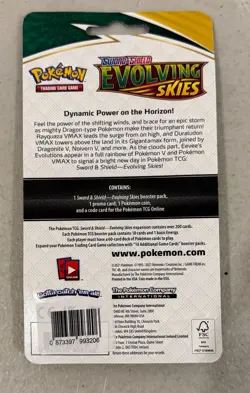 2021 POKEMON SWORD & SHIELD EVOLVING SKIES GALARIAN SLOWPOKE CHECKLANE BLISTER B - Image 3