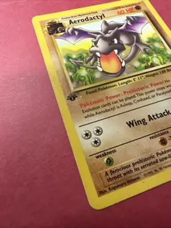 Aerodactyl - 1st Edition - Fossil - Pokemon TCG - HP - Non Holo - Image 2