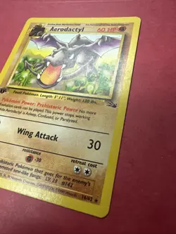 Aerodactyl - 1st Edition - Fossil - Pokemon TCG - HP - Non Holo - Image 3