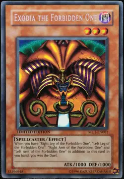 Yu-Gi-Oh! Exodia The Forbidden One MC1-EN001 Secret Rare Limited [NM] | EN 2004 - Image 1