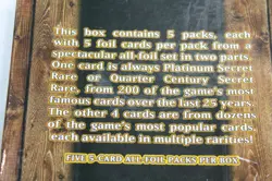Yu-Gi-Oh! Quarter Century Stampede ALL FOIL- 1st Edition retail box-5 Packs of 5 - Image 4