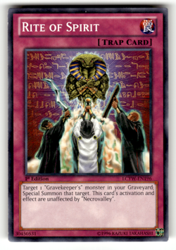 Rite of Spirit LCYW-EN196 1st Edition Common Legendary Collection 3: Yugi's Worl - Image 1