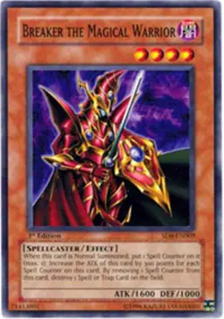 Breaker the Magical Warrior - SD6-EN009 - Common - 1st Edition - Lightly Played - Image 1
