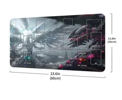 YuGiOh Playmat Blue Eyes White Dragon VS Red Eyes Black Dragon Game Mat Play Mat - Image 2