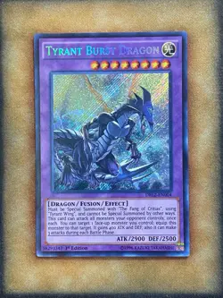 Yugioh Tyrant Burst Dragon DRL2-EN004 Secret Rare 1st Ed NM - Image 1