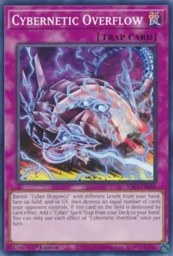 Yugioh! LP Cybernetic Overflow - SDCS-EN040 - Common - 1st Edition Lightly Playe - Image 1