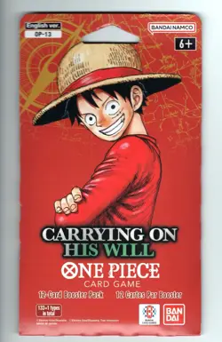One Piece Card Game OP-13 Carrying On His Will - Sleeved Booster Pack - English - Image 1