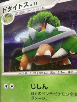 Pokemon Card Torterra Lv.51 DP Holo Rare 1st Edition 2007 MINT Japanese r433 - Image 2